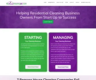 Myhousecleaningbiz.com(How to start a residential cleaning business) Screenshot