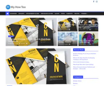 Myhowtoo.com(Tech, Shopping, Education, Finance & More) Screenshot