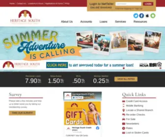 MYHscu.com(Heritage South Credit Union) Screenshot