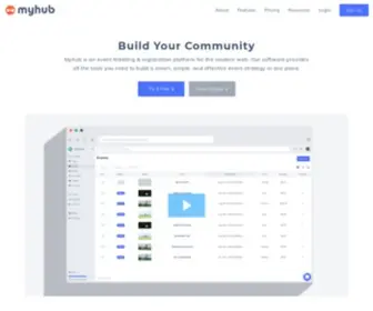 Myhubapp.com(Event Registration Platform) Screenshot