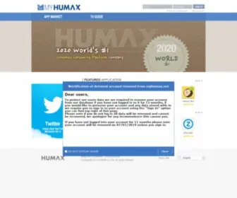 Myhumax.net(myHUMAX) Screenshot