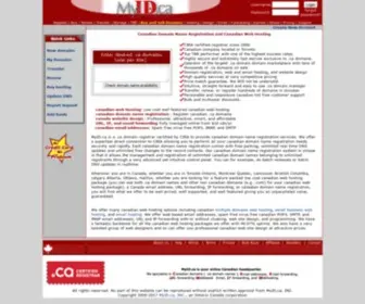 Myid.ca(Canadian Domain Name Registration Canadian Web Hosting) Screenshot