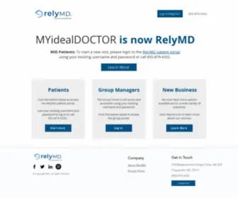 Myidealdoctor.com(Patients) Screenshot