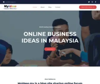 Myideas.my(Where Your Online Business Ideas In Malaysia Begins) Screenshot