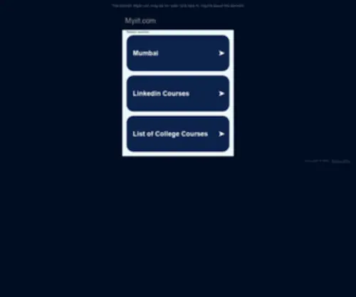 Myiit.com(myiit) Screenshot