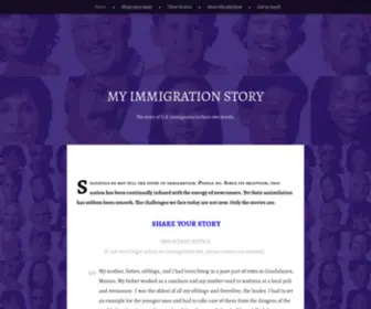 Myimmigrationstory.com(My Immigration Story) Screenshot