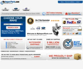 Myimportparts.com(MYIMPORTPARTS) Screenshot