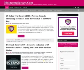 Myincomesuccess.com(Affiliate Marketing Tips) Screenshot