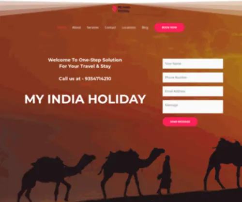 Myindiaholiday.in(My India holiday Best Tour & Travel Company in Dwarka) Screenshot