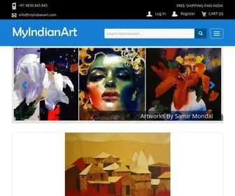 Myindianart.com(Indian Art) Screenshot