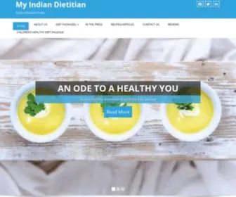 Myindiandietitian.com(Online Dietitian India) Screenshot