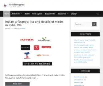 Myindiasupport.in(Find all information about made in india products) Screenshot