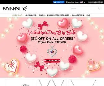 Myinfinitys.com(Personalized jewelry) Screenshot