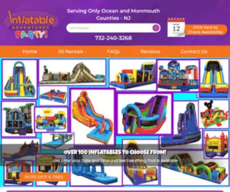 Myinflatableadventures.com(Inflatable Adventures NJ) Screenshot