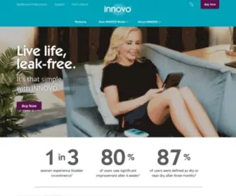 Myinnovo.com(Non-Invasive Urinary Incontinence Treatment) Screenshot