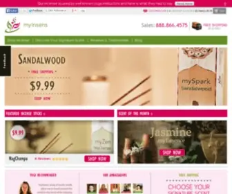 Myinsens.com(Buy Incense Sticks) Screenshot