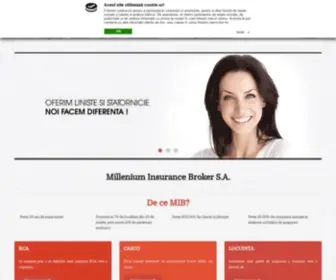 Myinsurance.ro(Millenium Insurance Broker S.A) Screenshot