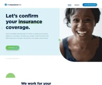 Myinsuranceinfo.com(Simple, secure insurance verification) Screenshot