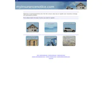 Myinsurancenotice.com(Insurance Notice) Screenshot