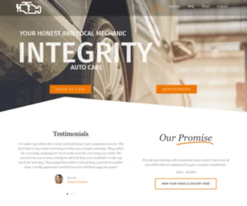 Myintegrityautocare.com(Integrity Auto Care) Screenshot