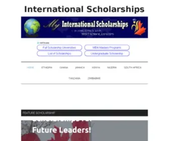 Myinternationalscholarships.com(International Scholarships) Screenshot