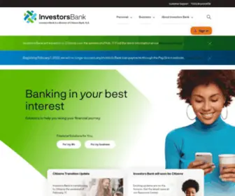 Myinvestorsbank.com(Investors Bank) Screenshot