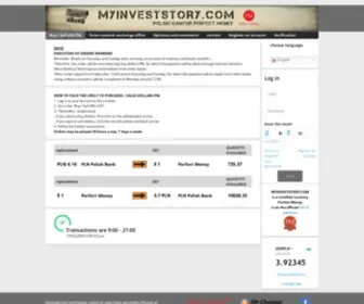Myinveststory.com(Polski Certyfikowany Kantor Perfect Money) Screenshot