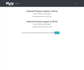 Myip.dk(Find your public IP address) Screenshot