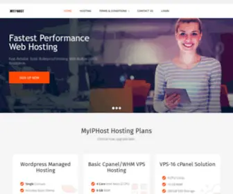 Myiphost.net(Cutting Edge State Of The Art Hosting Technologies) Screenshot