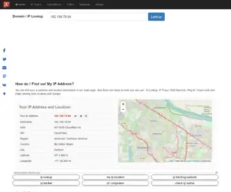 Myiplookup.com(My IP Lookup) Screenshot