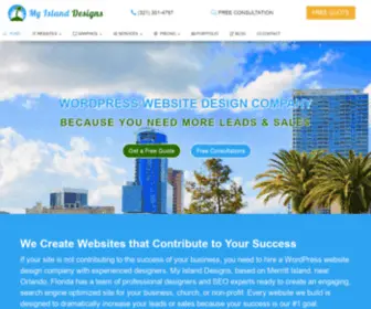 Myislanddesigns.com(WordPress Website Design Company) Screenshot