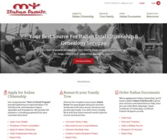 Myitalianfamily.com(My Italian Family) Screenshot