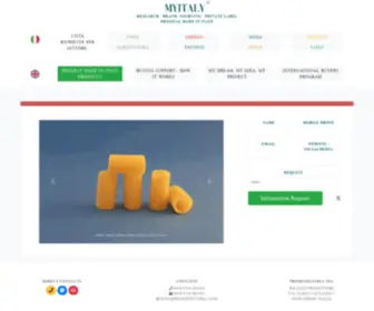 Myitaly.org(My Italy Food Arredo Moda Cosmesi Agricoltura Tecnico Edile Varie) Screenshot