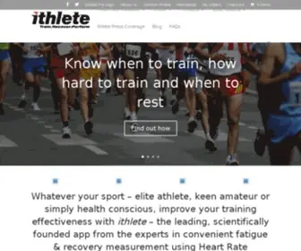 Myithlete.com(Ithlete heart rate variability training tool) Screenshot