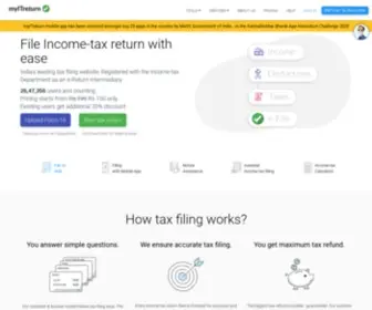 Myitreturn.com(Online Income Tax Return Filing made easy) Screenshot