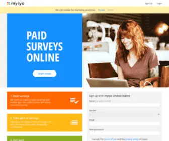 Myiyo.com(Paid Surveys Online) Screenshot