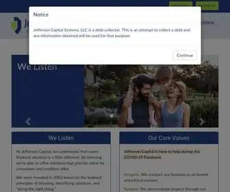 MYjcap.com(Jefferson Capital Systems) Screenshot