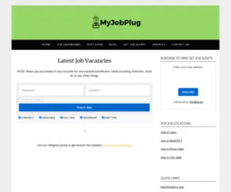 Myjobplug.ng(Job Vacancies & Careers in Nigeria) Screenshot