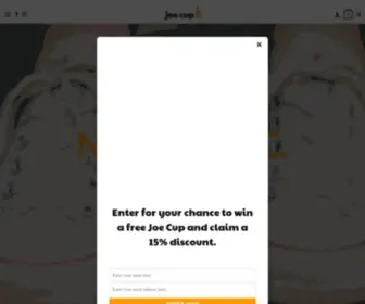 Myjoecup.com(Reusable coffee cup and made from bamboo fiber. Joe Cup) Screenshot