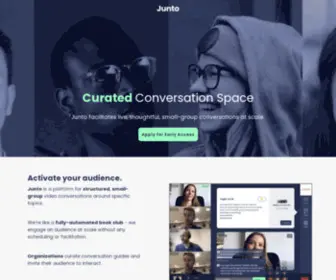 Myjunto.app(Your conversation space) Screenshot