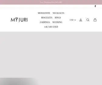 Myjuri.com(Myjuri Jewelry Artisan Design) Screenshot