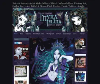 Mykajelinastudio.com(Myka Jelina Gothic Fairy Fantasy Original Art) Screenshot