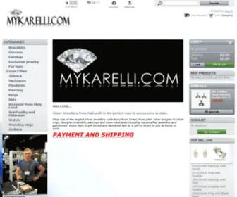 Mykarelli.com(Silver Jewellery from Silver by MyKarelli from Evgeny Segal Israel) Screenshot