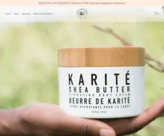 Mykarite.com(Karite Shea Butter Moisturizers) Screenshot