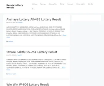 Mykeralalottery.com Screenshot