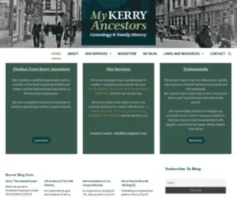 Mykerryancestors.com(Searching your ancestors in Kerry) Screenshot