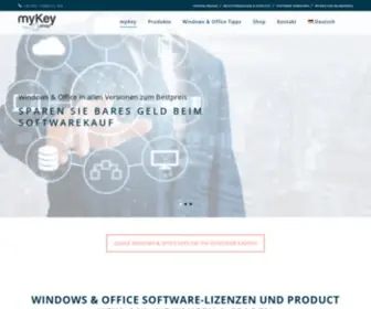 Mykey.software(Windows und Microsoft Office Software Lizenzen & Product Keys sicher online kaufen) Screenshot