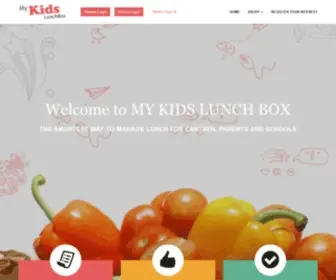 Mykidslunchbox.com.au(School tuckshop) Screenshot