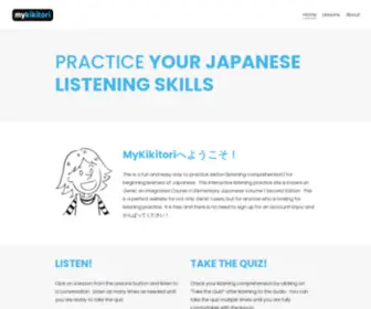 Mykikitori.com(Learn Japanese) Screenshot