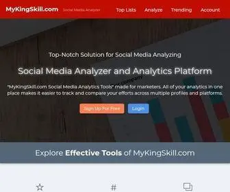 Mykinglist.com(Social Media Analytics Tools) Screenshot